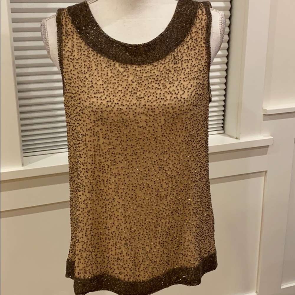 Good condition Parker Blush Beaded Tank